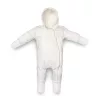 Kenguru Gold Overál kapucnis pamut-mikrofiber 3in1 bélelt #0-3hó #ekrü #2705