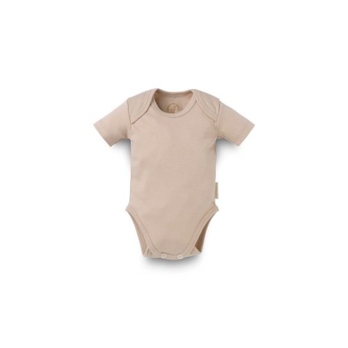 Kenguru Gold borítéknyakú rövid ujjú pamut Body #56-62 #Mogyoró #5004
