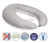 Scamp szoptatóspárna #formázott gombosvégű #Little Heart White Grey #SZPG002