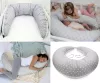 Scamp szoptatóspárna #formázott gombosvégű #Little Heart White Grey #SZPG002