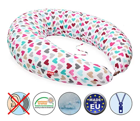 Scamp szoptatóspárna #formázott gombosvégű #Colorful Heart #SZPG007