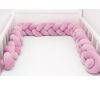 Scamp Ágyrácsvédő fonott plüss 210cm #rózsaszín