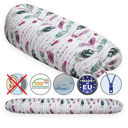 Scamp Szoptatós párna univerzális #Feather Pink Green #SZPE248