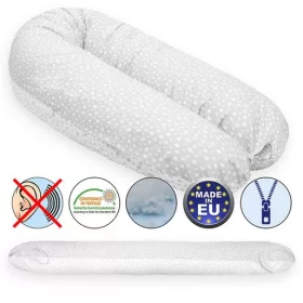   Scamp Szoptatós párna univerzális #Grey White Little Big Stars New #SZPE249