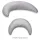 Scamp Félhold párna #Pick Gray #HALFMOON003