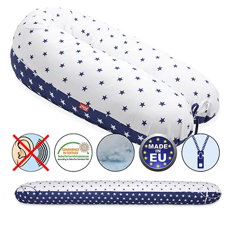 Scamp Szoptatós párna univerzális #Blue White Star #SZPE193