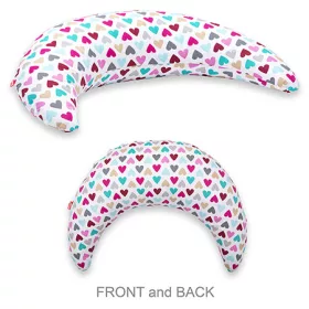 Scamp Félhold párna #Colorful Heart #HALFMOON032