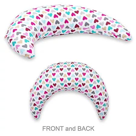 Scamp Félhold párna #Colorful Heart #HALFMOON032