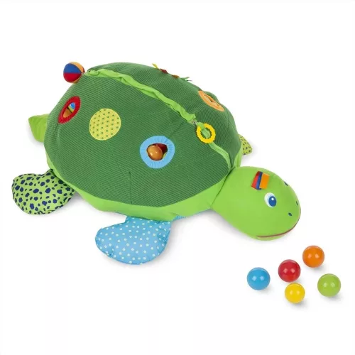 Melissa & Doug Bébi és tipegő fajátékok - Teknős tutaj labdákkal #9219 KIFUTÓ