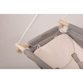   Adamo Bébihinta keresztfával és 3 pontos övvel #Világosszürke púder