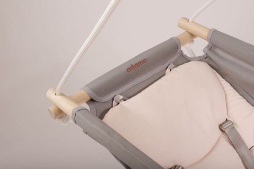 Adamo Bébihinta keresztfával és 3 pontos övvel #Világosszürke púder