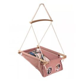   Adamo Bébihinta keresztfával és 3 pontos övvel #Pink Parrot