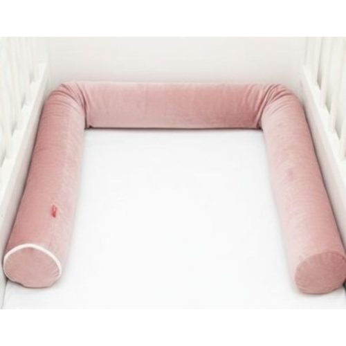 Scamp Ágyrácsvédő hengerpárna bársony Mauve #BRVB020