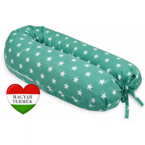 Scamp formázható univerzális szoptatós párna pamut huzattal GreenStars #SZPE270