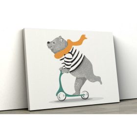 Pindu Vászonkép - Mackó rolleren #229118