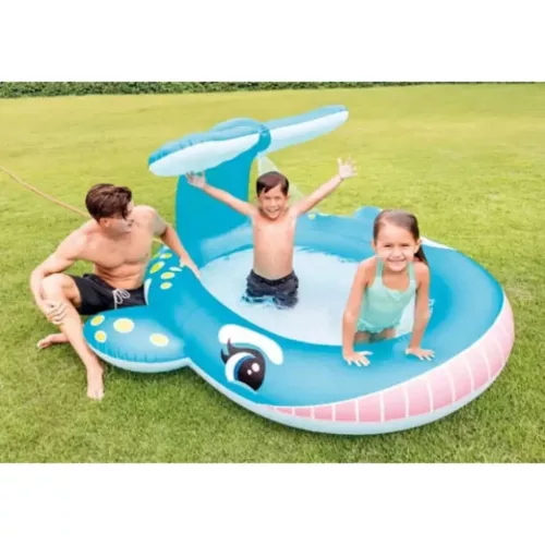 Intex Spriccelős bálna medence 201x196x91cm #57440NP