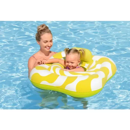 Bestway Swim Safe kétgyűrűs beülős baba úszógumi 79cm #32298