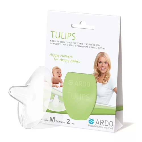 Ardo Tulips szilikon bimbóvédő sapka tárolódobozban #M #2db #AR-63.00.204