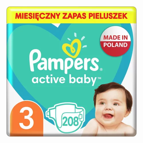 Pampers Active Baby nadrágpelenka #3-as méret #Monthly Box #208db #10DP010391