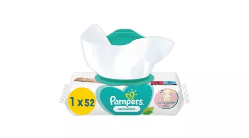 Pampers Nedves törlőkendő utántöltő Sensitive 52db #10BW010062