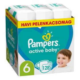   Pampers Active Baby nadrágpelenka #6-os méret #Monthly Box #128db #10DP010504