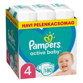   Pampers Active Baby nadrágpelenka #4-es méret #Monthly Box #180db #10DP010519