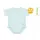 J Bimbi Body biopamut #0-36 hó #4 Seasons Csíkos aqua zöld #12029