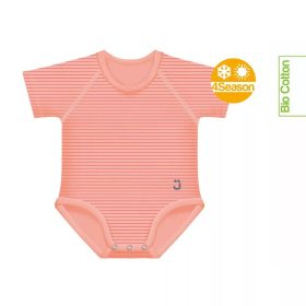   J Bimbi Body biopamut #0-36 hó #4 Seasons Csíkos coral #12030