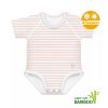 J Bimbi Body biopamut #0-36 hó #4 Seasons csíkos barack #12043