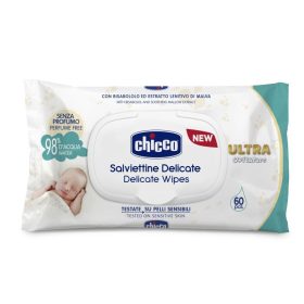   Chicco Soft Pure Nedves törlőkendő fedeles 60db #CH0091636