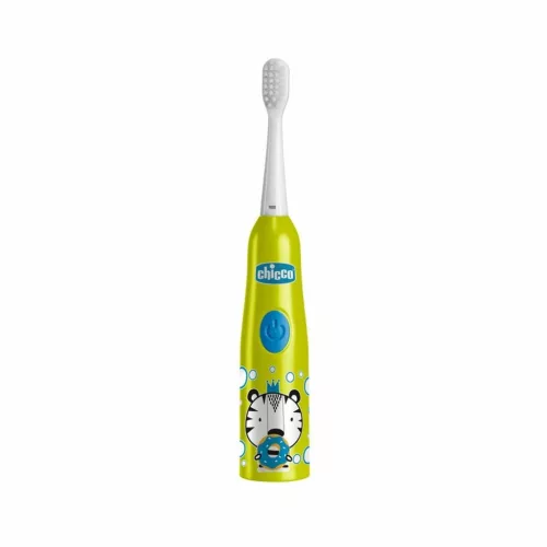 Chicco Elemes fogkefe rezgőfejjel 3év+ Tigris #CH01208511