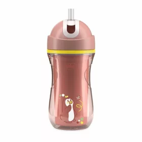   Chicco Sport Cup duplafalú szívószálas kulacs 266ml Pink #ch00699115