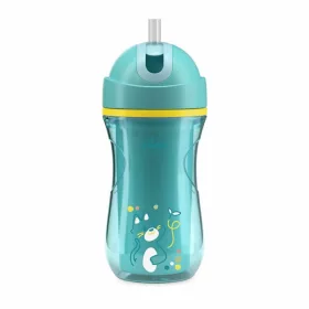   Chicco Sport Cup duplafalú szívószálas kulacs 266ml Türkiz #ch00699125