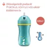Chicco Sport Cup duplafalú szívószálas kulacs 266ml Türkiz #ch00699125