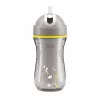 Chicco Sport Cup duplafalú szívószálas kulacs 266ml Szürke #ch00699135