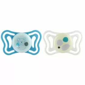  Chicco Physio Forma® Light Glow éjjel világító cumi 16-36hó 2db Kék #ch07108640