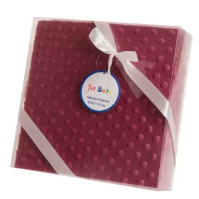   Gamberritos takaró #80x110cm #plüss buborékos anyagú #9999 #gránát