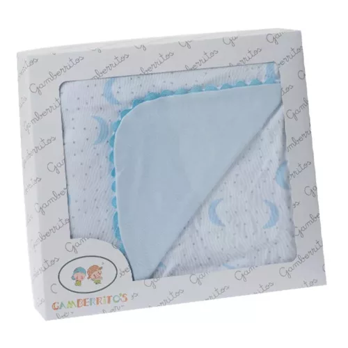 Gamberritos takaró pamut 80x80cm #hold kék #10799