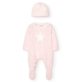   Boboli kötött Rugi sapkával #6 hó #68cm #Rose #747086-3000