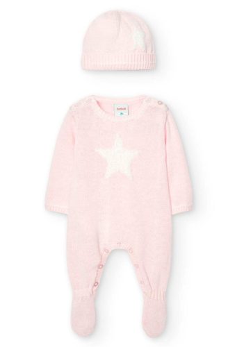 Boboli kötött Rugi sapkával #6 hó #68cm #Rose #747086-3000