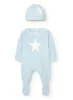 Boboli kötött Rugi sapkával #3 hó #62cm #Sky Blue #747086-2000 KIFUTÓ