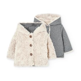   Boboli Kabát kifordítható #6 hó #68cm #Beige #757122-7408