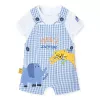 Boboli Kantáros nadrág pólóval #9 hó 74cm White-Blue #128191-1100