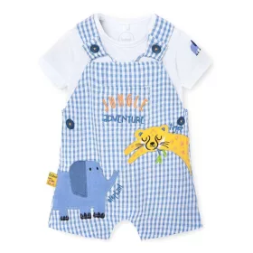   Boboli Kantáros nadrág pólóval #9 hó 74cm White-Blue #128191-1100
