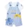 Boboli Kantáros nadrág pólóval #9 hó 74cm White-Blue #128191-1100