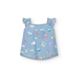 Boboli Ruha bugyival #1 hó #56cm Denim #118033-9333