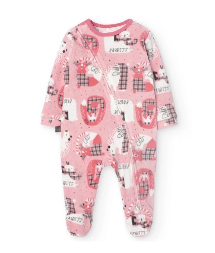 Boboli Rugi plüss hosszú ujjú #9 hó #74cm #Print pink #109044-9444