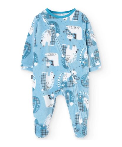 Boboli Rugi plüss hosszú ujjú #1 hó #56cm #Print turquoise #109044-9445