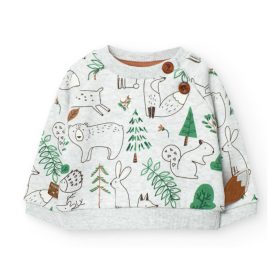 Boboli Pulóver #6 hó #68cm #Print grey #129147-9450