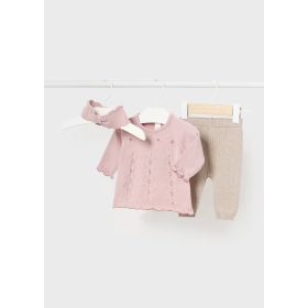   Mayoral Pulóver-nadrág-fejpánt kötött #2-4 hó #65cm #Sugar #2783 2024